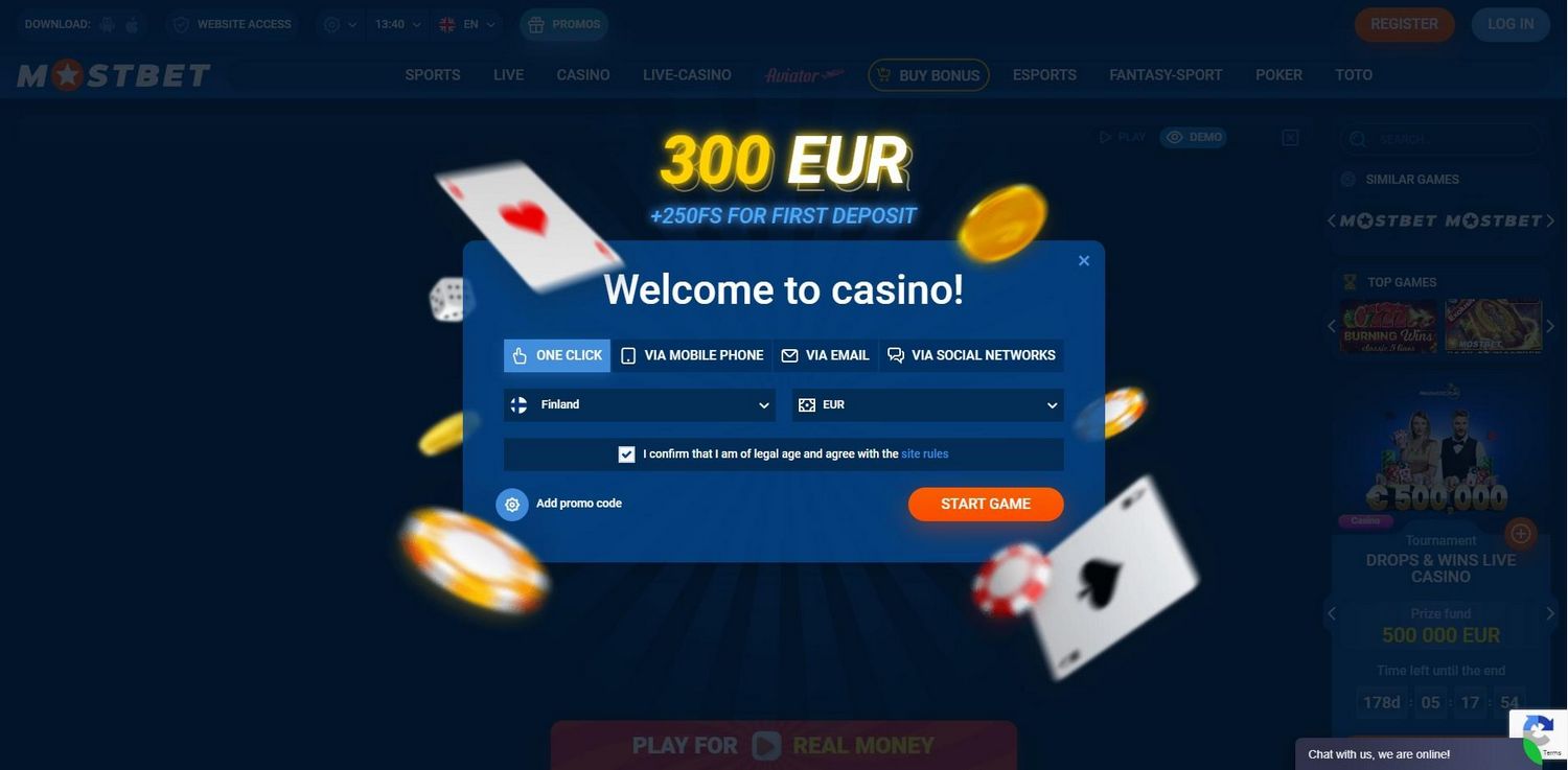 Mostplay LIVE wagering